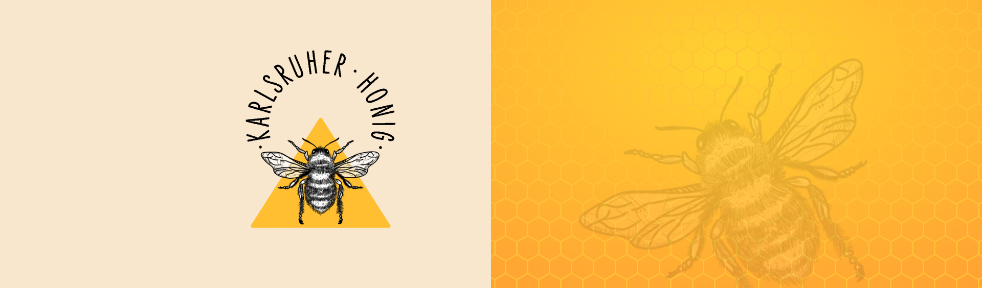 Erstellung eines Logos inklusive Illustration für Karlsruher Honig