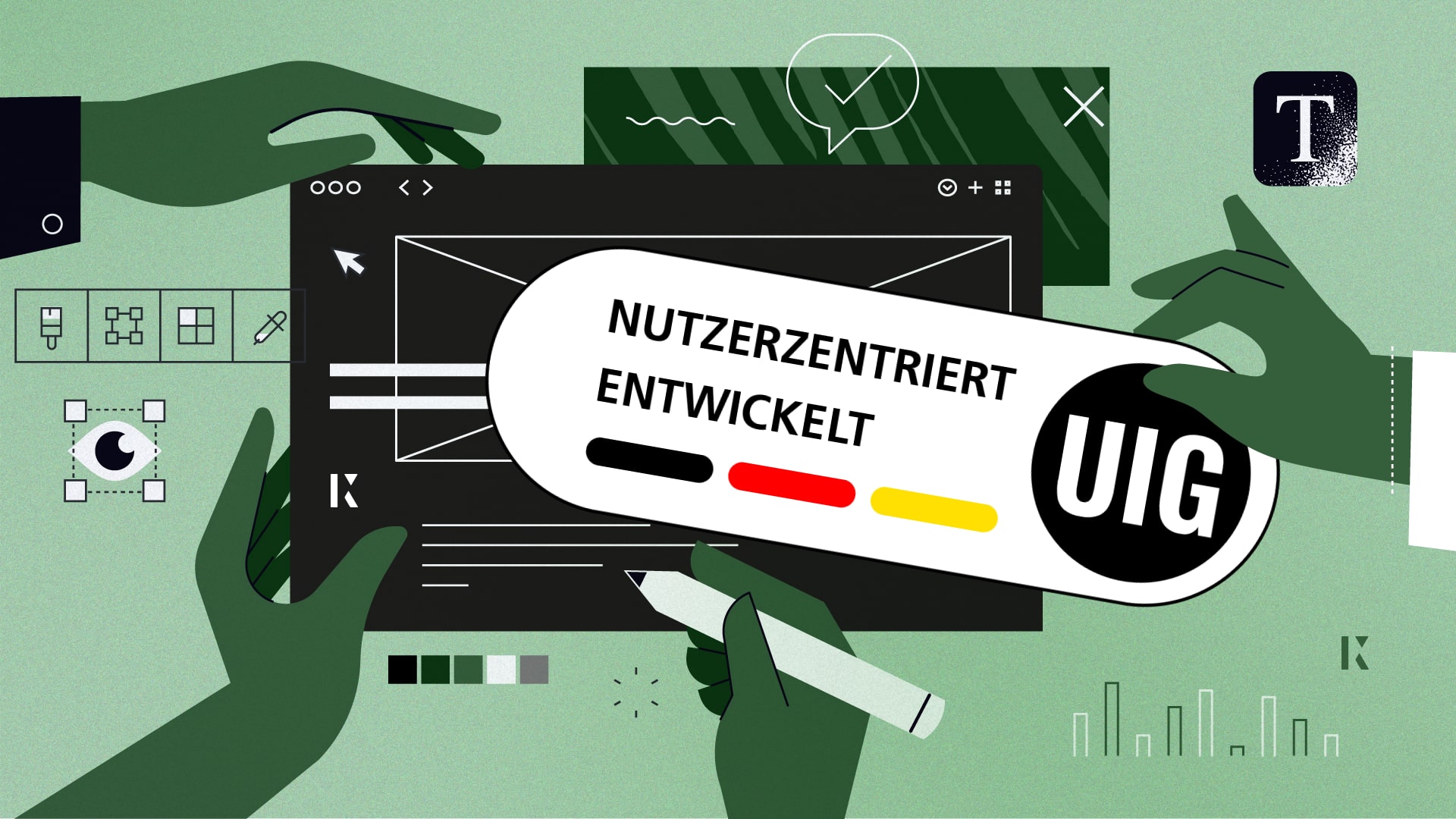 kernpuls zertifiziert Unternehmen für das neue Siegel „Nutzerzentriert entwickelt“ des gemeinnützigen Vereins Usability & User Experience in Germany (UIG) e.V.