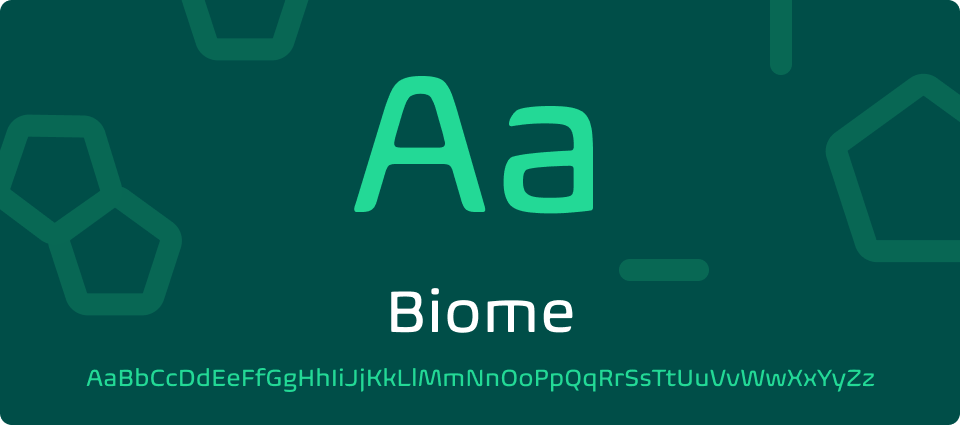 Corporate Font Biome für die Wissenschaft